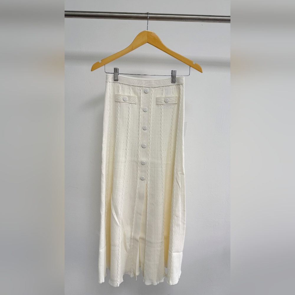 Sandro Pointelle knit midi skirt - Picture 7 of 12